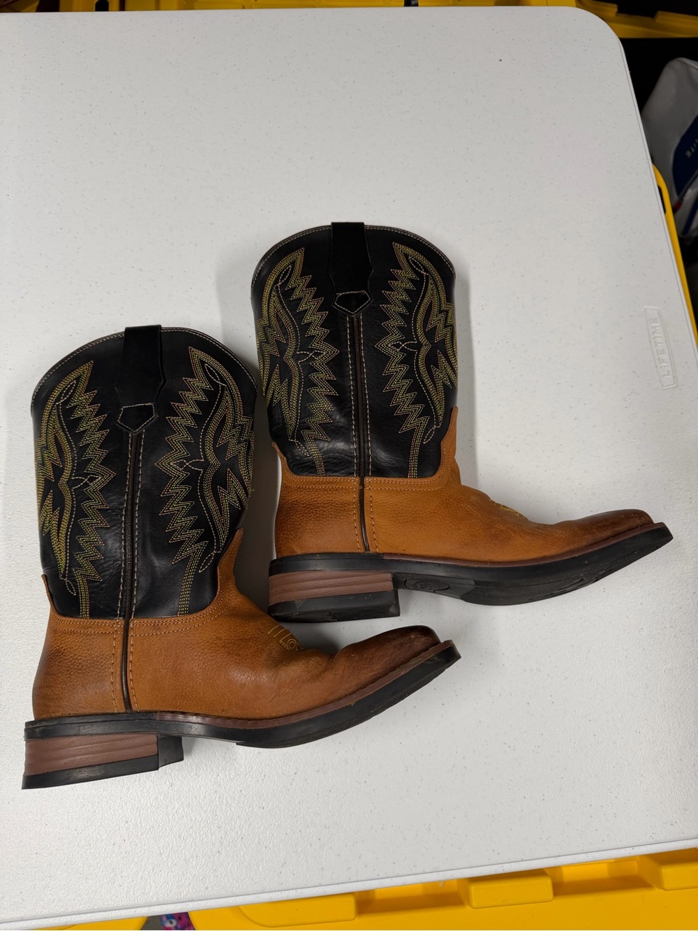 VTG YOUNG MENS JB DILLON COWBOY  SQ TOE BOOTS SIZE 6